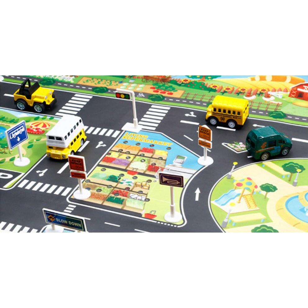 Seltene Corporation Village Auto Straßen Spielmatte (1 Stück)
