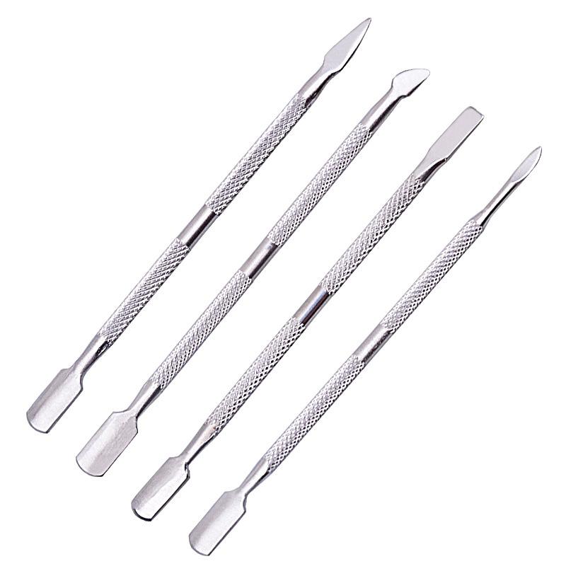 Spingicuticole in Acciaio Inossidabile Arcobaleno Pinzetta Lime per Unghie Rimozione Smalto Gel UV Cura Manicure Strumento Pulisci Solco