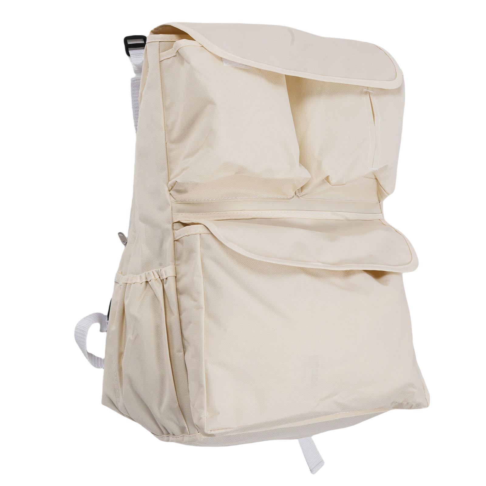 

Universal Stroller Hanging Bag Oxford Cloth Baby Stroller Organizer with Cup Holder Multiple Pockets бежевий