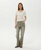 PLAC WOMEN U-Neck Half Sleeve Knit 2 Colors