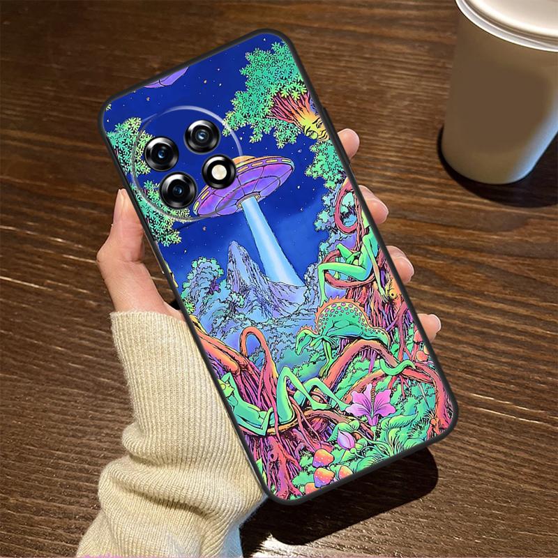 Mushroom Moon Shroom Farmer Case For OnePlus 13T 10T 8T 10R 13R 15 R 13 12 11 9 10 Pro Nord CE 5 2 3 4 Lite N20 N30 Cover