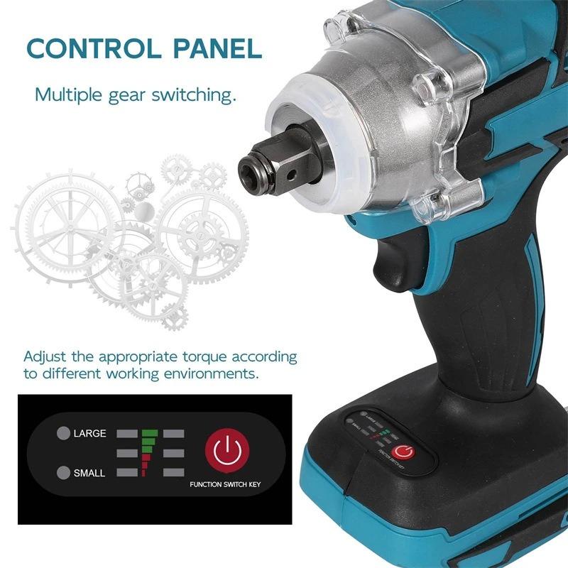 21V Brushless Electric Wrench Hand Drill Driver Dual Purpose Power Tool