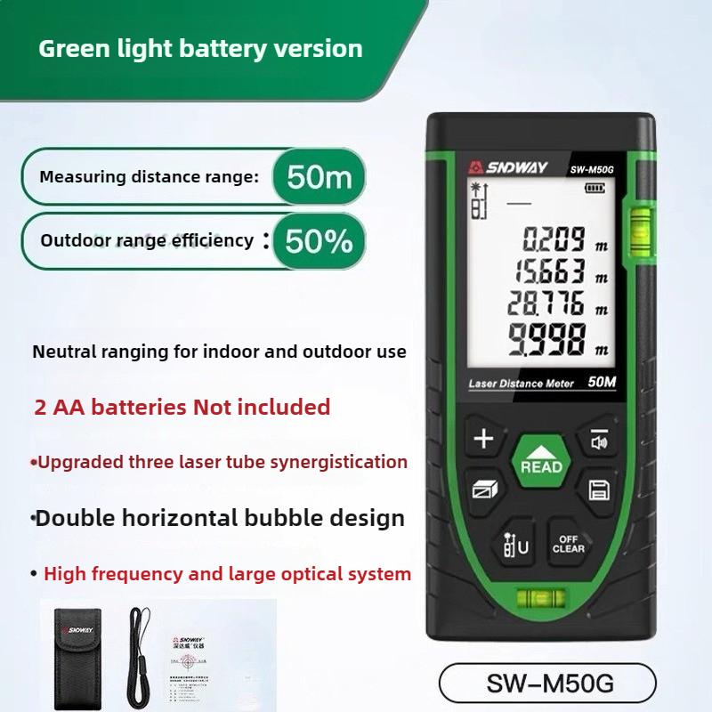 SNDWAY Green Laser Rangefinder SW-M50G Infrared Rangefinder Outdoor Green Electronic Range