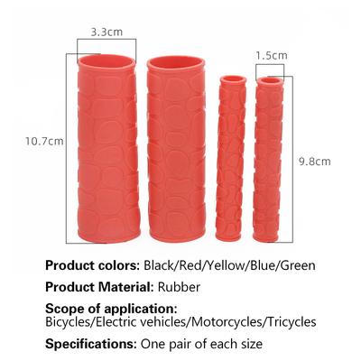 4Pcs Non-Slip Rubber Grip Glove Motorcycle Handle Cover Universal Heat Shrinkable Grip Cover Sleeve Handlebar Covers