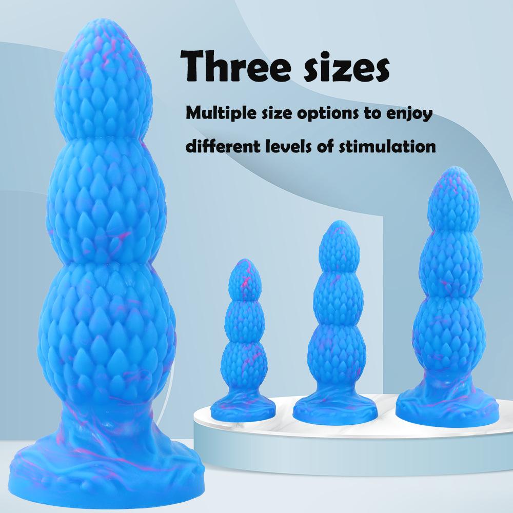 Oversized Alien Silicone Anal Plug - Extra Thick Large Dildo for Men Women, BDSM Backdoor Stretching Adult Sex Toy