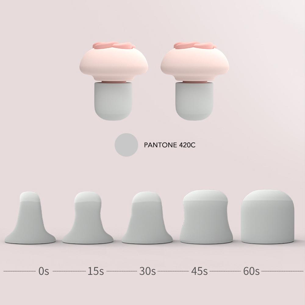 Slow Rebound Ear Plugs Memory Earplugs Noise Reduction Ear Plug Sleep Anti Noise Travel Portable with 3D Eye Mask Silk Eye Patch