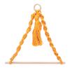 Paper Towel Holder Fabric Knitted Log Hemp Rope Hanger with Tassel for Photo Hanging Accessory Organizing