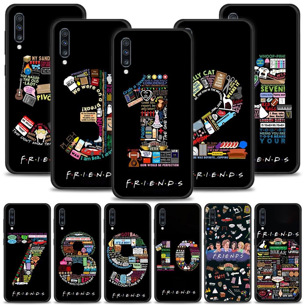 

Оболочка телефона для Samsung Galaxy A50 A70 A10 A20e A30 A40 A20s A10s A10e A80 A90 A60 A30s Чехол Счастливое число Друзья Телевизор