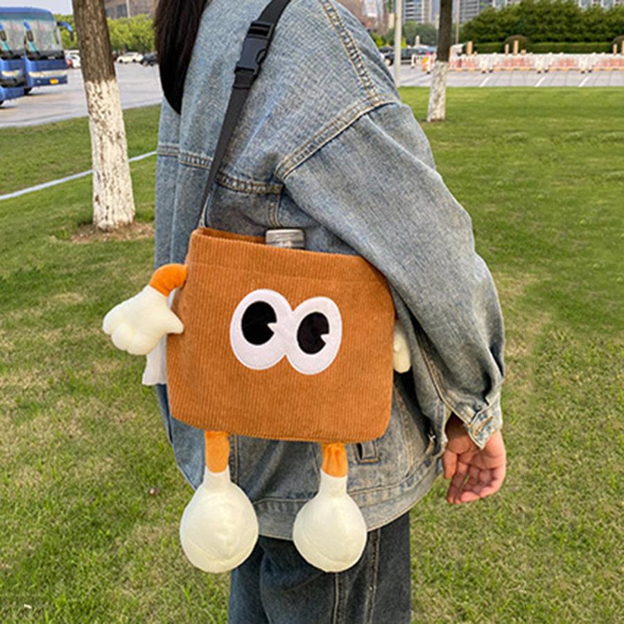 Car Trash Can Tissue Box Cartoon 2-in-1 Car Umbrella Storage Bin Auto Seat Back Hanging Storage Bag Backseat Cup Holder Holder