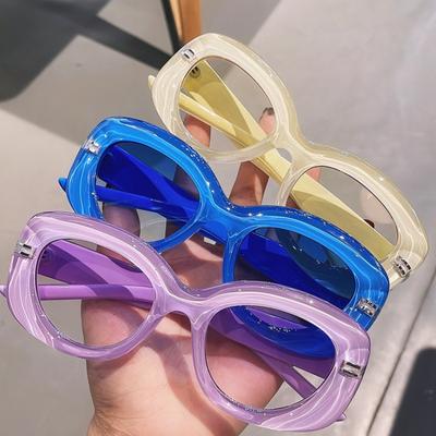 New Women Oval Small Frame Sunglasses Vintage UV400 Protection Luxury Outdoor Sun Glasses for Men Women Gafas De Sol
