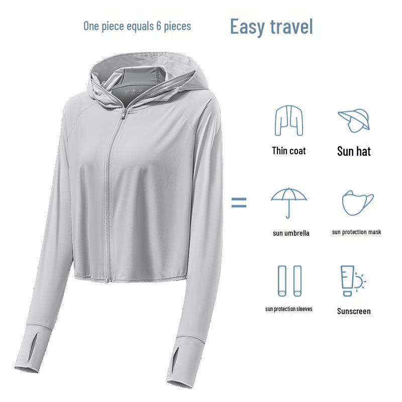 Women's UPF50+ Silk Blend Sun Protection Windbreaker - 2025 Edition for Outdoor Activities