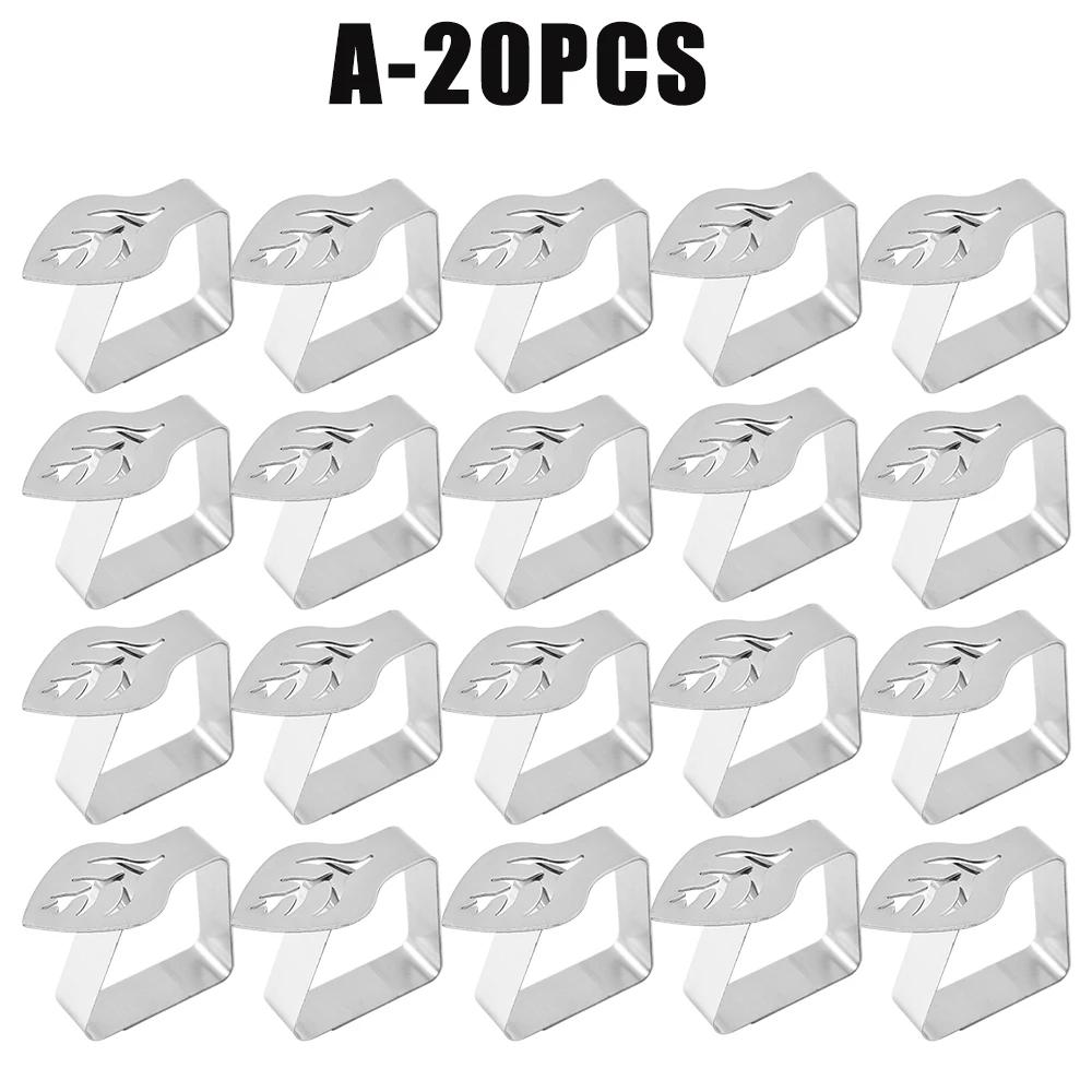 

Затискачі для скатертин з нержавіючої сталі Затискачі для скатертин Тримач для вечірки, весілля, набережної, пікніка, кришка столу, затискачі, декор