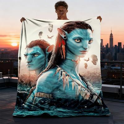 1pc Avatar Outdoor Soft Blanket Ultra Plush, Warm, Versatile, and Easy Care for Camping, and