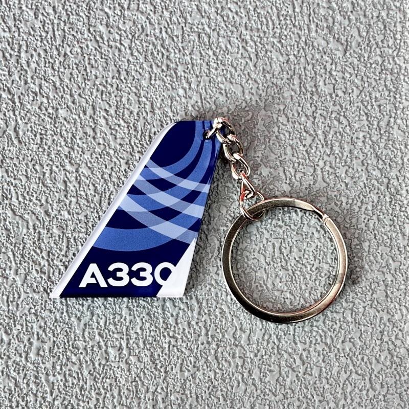 

1 шт. Двусторонняя печать Акриловый Авиационный узор Вертикальный хвост Автомобильная бирка Брелок Авиационный брелок Подвеска для рюкзака A13
