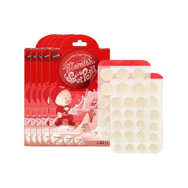 Elizavecca - Witch Piggy Hell Pore Blemish Spot Patch Bundle Set 44 patches x 5 pcs