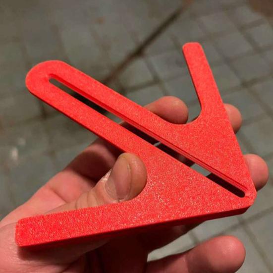 Positioning Ruler Portable Scribing Triangle Tool Compact Design Lightweight Precise Centering Marking Guide Measurement Tool