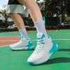 Mens Wide Fit Basketball Shoes Mid-Cut Breathable Mesh Rubber Sole Anti-Slip Durable Indoor Outdoor Court