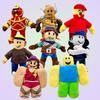 NEW 22cm Noob Plush Toy Cartoon Game Roblox Experiment Soft Stuffed Animals Dolls Birthday Christmas Children Gifts