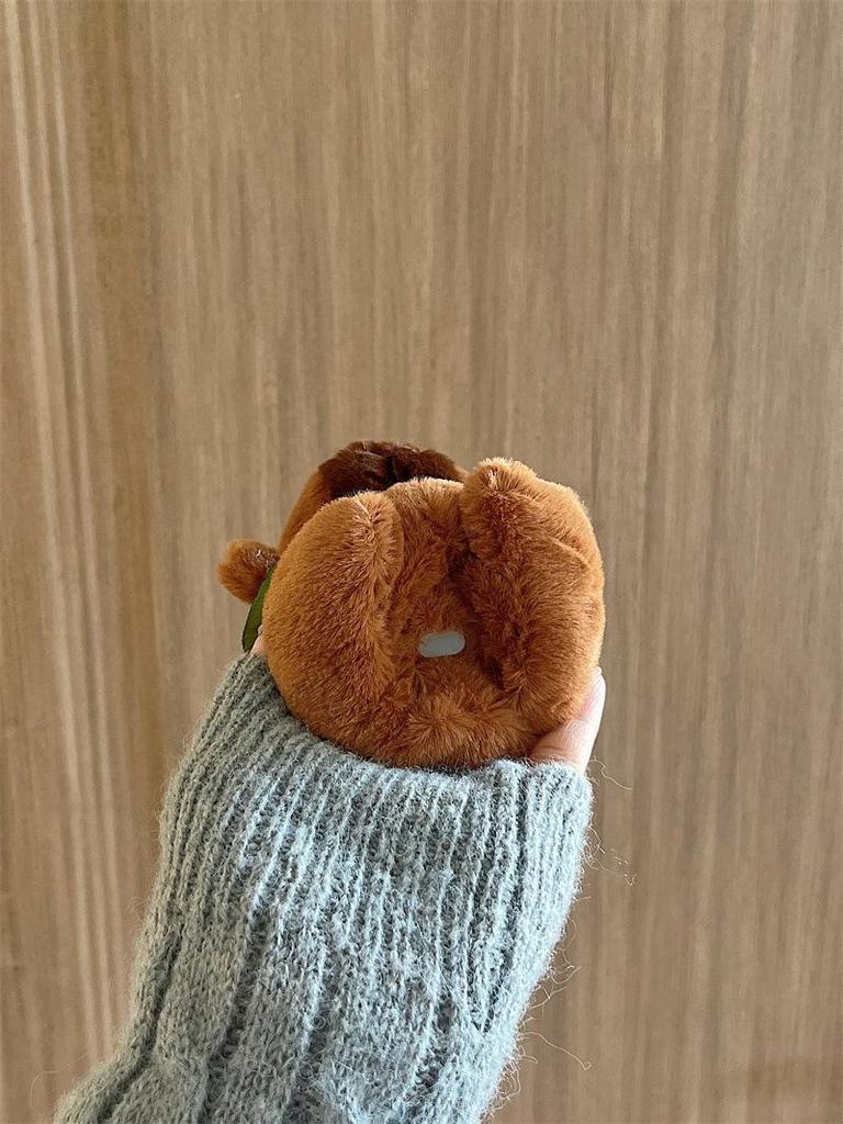 Plush Turtle Backpack Case for Apple AirPods Pro (1st/2nd Gen) Wireless Earphones