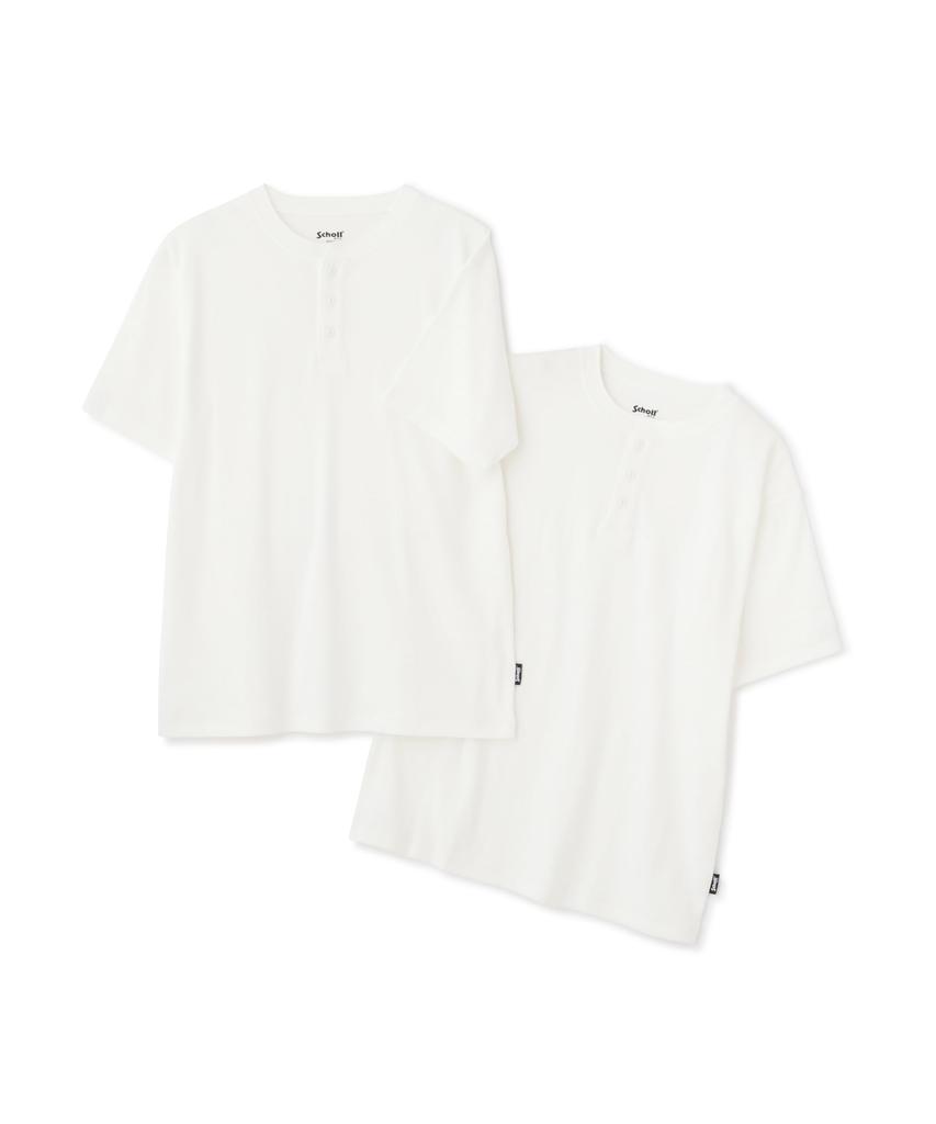Schott 2-Pack Henley Neck T-Shirt, Men's, Size 2XL, 033, Off-White, 782-5934010