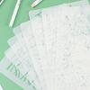 8-teiliges Set aus wiederverwendbaren, detaillierten Zeichenvorlagen für Anfänger und Profis im Bereich Journaling oder Kunstkurse