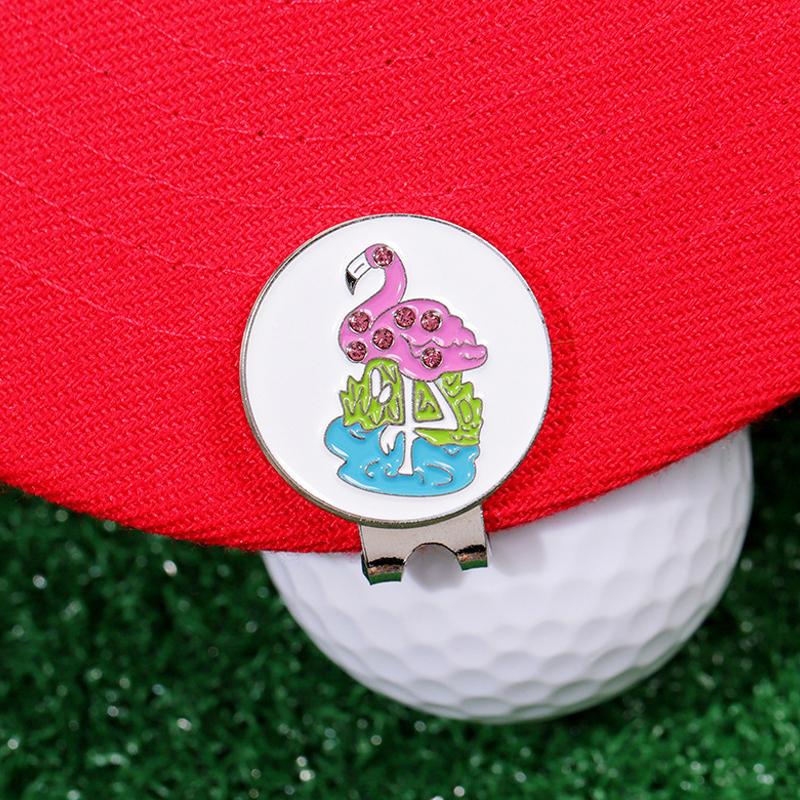 Golf Ball Markers With Hat Clips For Men Women Enamel Magnetic Baseball Cap Clips Golfer Removable Attaches Easily To Golf Cap