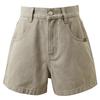 Sancai Women's High-Waist 100% Cotton Denim Shorts