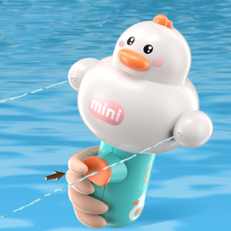 Dinosaurier-Wasserpistole für Kinder, Cartoon, niedlich, lustig, für den Strand, im Freien, Wasserschlacht, kleine Cartoon-Tier-Wasserpistole, Bad, absorbierendes Spielzeug