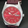VINTAGE REFURBISHED SEIKO 5 AUTOMATIC 6309A JAPAN MENS RED DIAL WATCH A441364-5