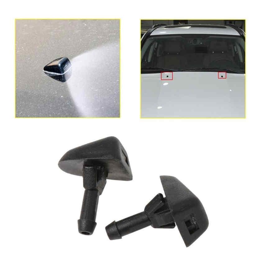 2PCS/Set Car Front Windscreen Windshield Wiper Washer Jet Nozzle Auto Water Spray Parts