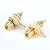 Feb.60Pcs Gold Plated RCA Terminal Jack Plug Female Socket Chassis Panel Connector For Amplifier Speaker