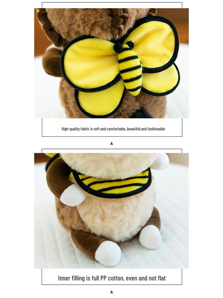 Creative Bee Donkey Plush Toy - Children's Companion Pillow