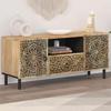 VidaXL TV Stand, Television Cabinet with Doors and Drawer, TV Unit with Storage Living Room, Retro, Wood 358226