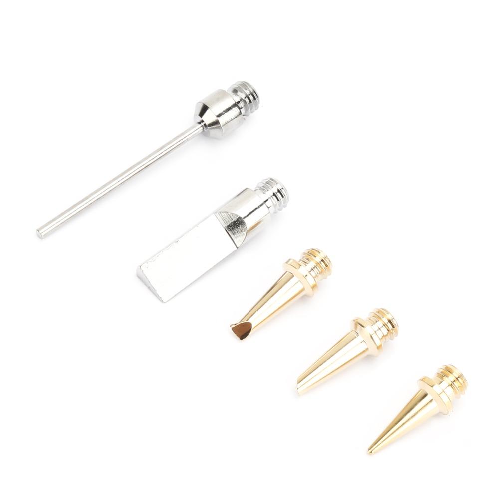 5 Pcs For HS-1115K Model Butane Soldering Iron Tips Tip Set Approx. 3.7cm Length Welding Torch Replacement Tips Universal Fit