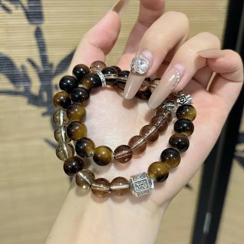 Qi Yu Impression Bracelet Niche high-value fringed fishtail bracelet beads come from deep space