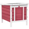 Wooden Rabbit Hutch 51 x 42 x 43 cm, Red