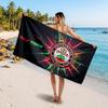 Asciugamano da Spiaggia Personalizzato Southampton FC, Stampa Testo Nome Personalizzato, Asciugamano Morbido Asciugatura Rapida con Logo Calcio, Regalo per le Vacanze