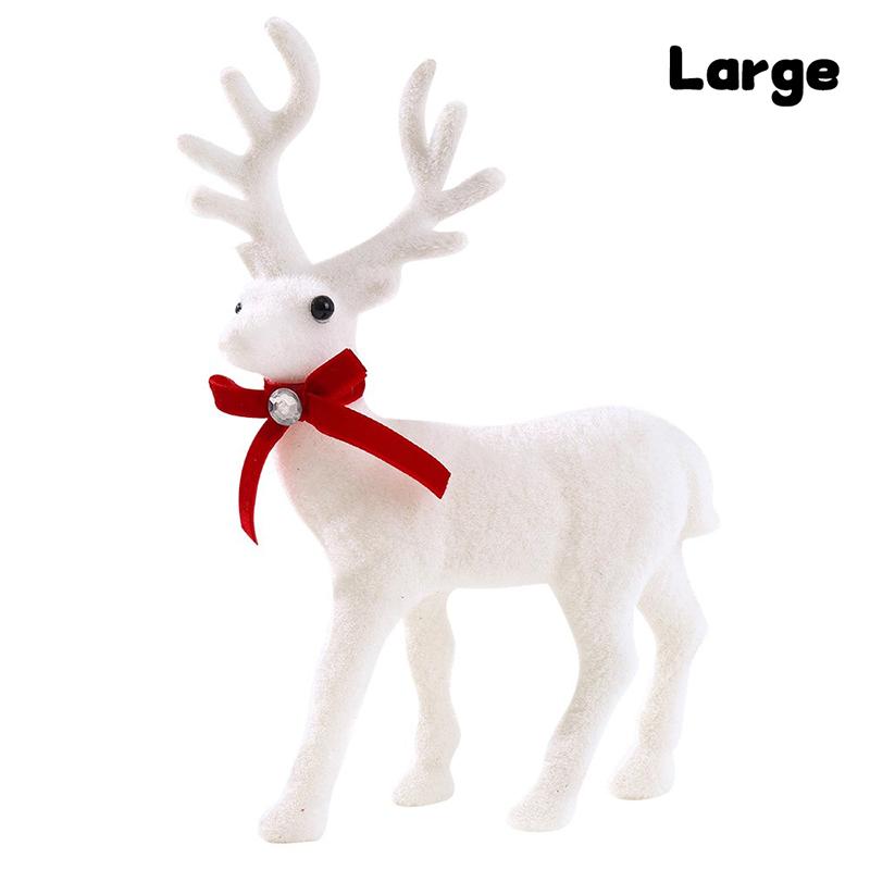 10/13/15Cm Christmas Artificial Plush Reindeer Xmas Elk For Christmas Tree Ornaments Decor 2025 Navidad Home Decor Year Gift