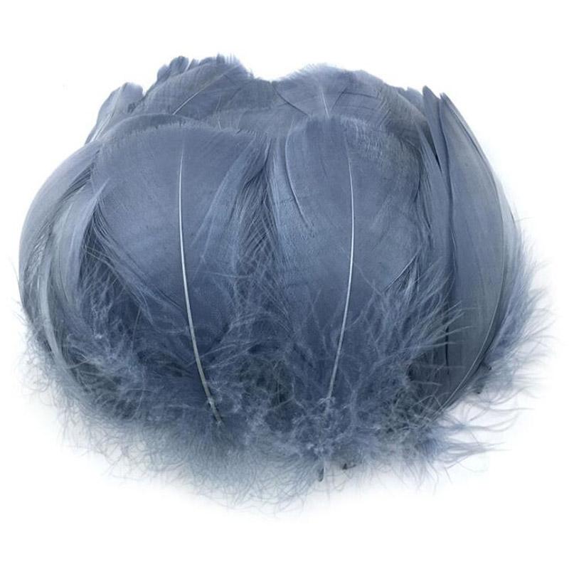 Colorful Party Feathers Craft Natural Goose Feather For Diy Home Decor White Wedding Feathers 100Pcs/Pack Garment Accessories