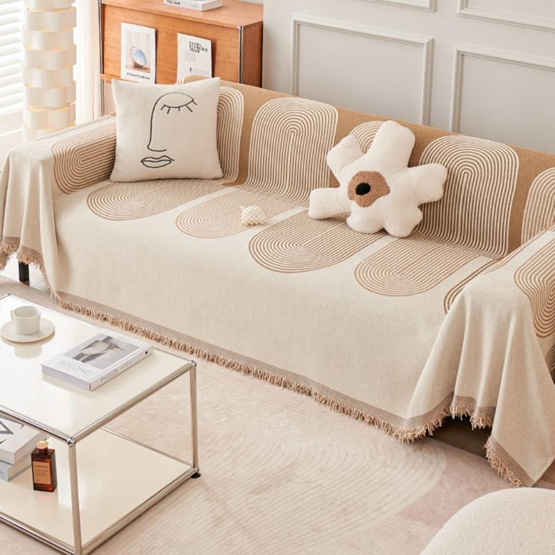 Multi Functional Sofa Throw Sofa Blanket Cover Bed Sheet Geometric Pattern for Home Decor and Outdoor Picnics Carpet