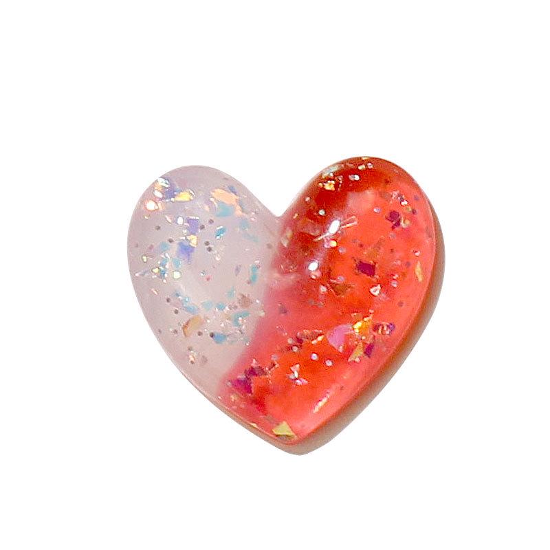 In Stock: Heart-Shaped Resin Jewelry & Accessories for DIY - Earrings, Pendant, Phone Case, Slippers & More