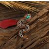 Animal Snake Brooch Pin With Electroplated Alloy Decorative Accessory For Men Women