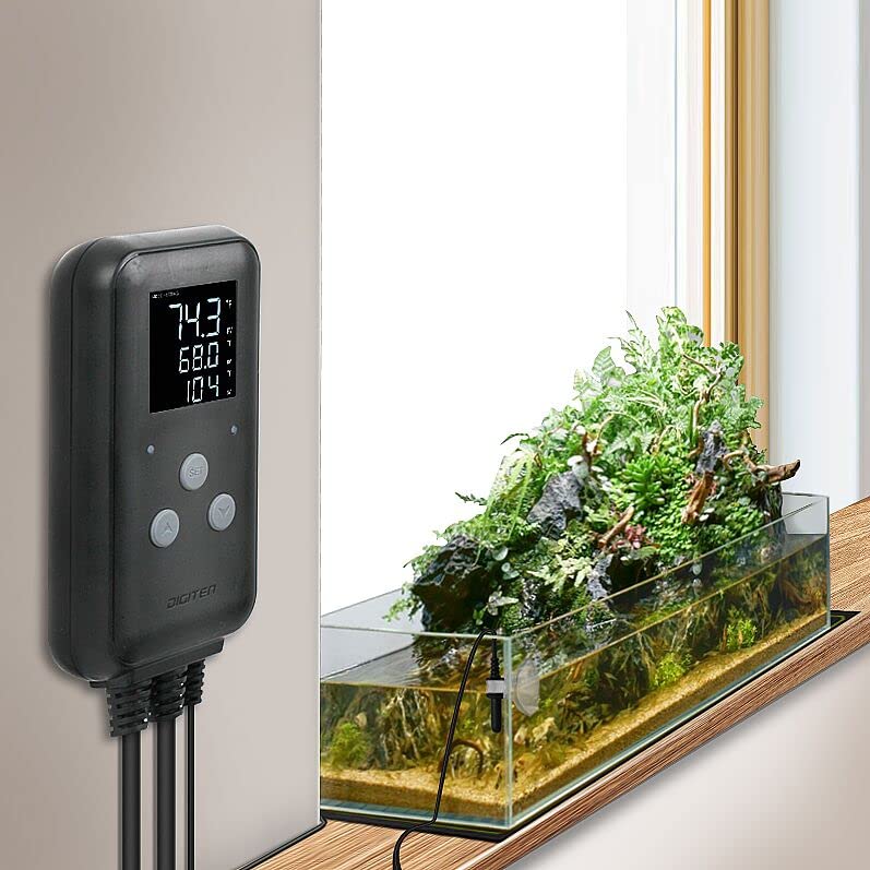 DIGITEN Varmematte Termostat Vanntett Temperaturkontroller DTC315 Drivhustermostat Akvarietemperaturkontroller Utendørs Termostat 15A