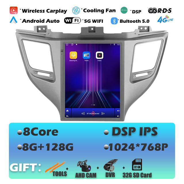 9.7'' For Hyundai Tucson 3 2015-2018 Carplay Android 14 Car Radio Multimedia Video Player Navigaion Head Unit Stereo Audio