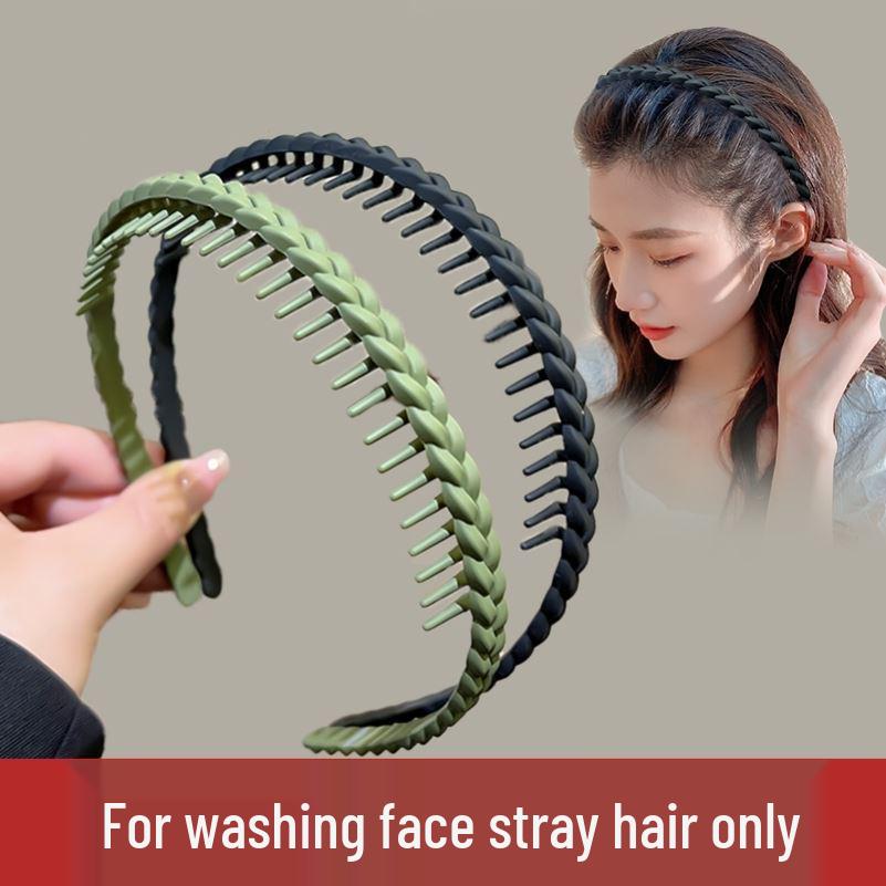 Non-Slip Frosted Headband for Women - Toothed Design for Flyaway and Bang Control in Vibrant Colors