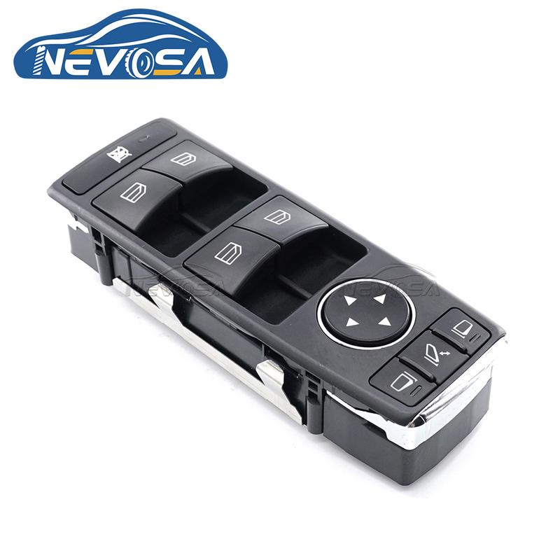 NEVOSA 1669054400 Left Power Window Switch With Folding For Mercedes Benz W212 W246 W176 W156 W117 W204 C-Class CLA A1669054400