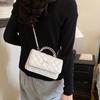 Sweet bow chain handbag, new design, elegant and versatile shoulder/crossbody bag, versatile, simple, stylish, and high-end commuting bag.