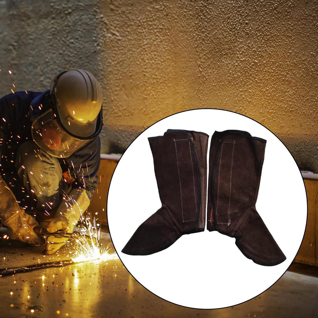 Svetsfotsstänk Stövelskydd Ben Fötter Skydd Flamsäker Antignista Hållbar 13,3 tum