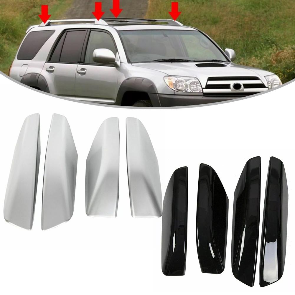 4pcs Roof Rack Bar Rail End Cover Shell Cap For Toyota For 4Runner N210 2003-2009 Car Roof Rack Rail End Covers