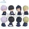 Aixlan 4PCS/SET Figurine Anime Jujutsu Kaisen Satoru Gojo Figurine d'Action en PVC Geto Suguru Modèle de Collection Jouets Cadeau Enfant